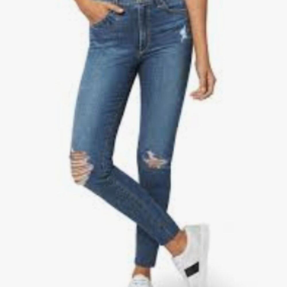 JOE'S JEANS Distressed Skinny Ankle Jeans 27 Inseam 26"